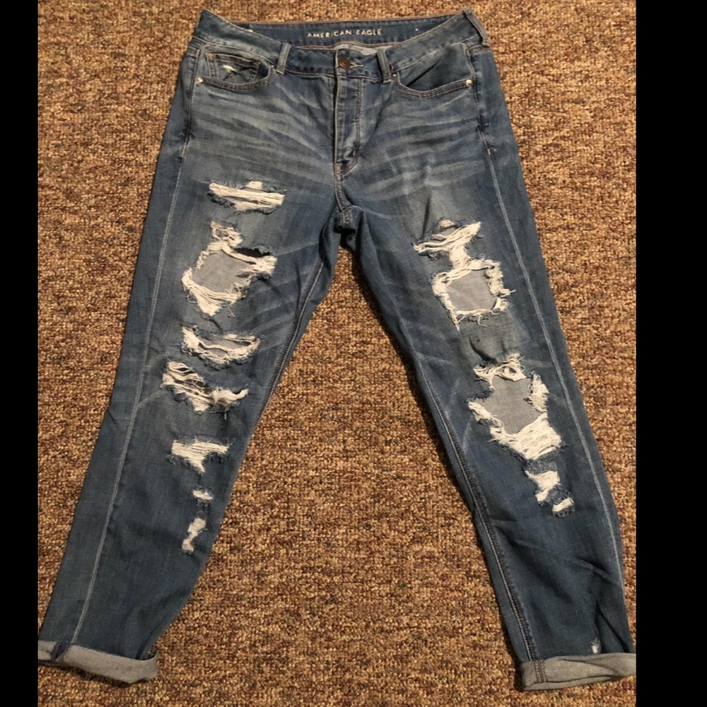 American eagle boyfriend fit jeans